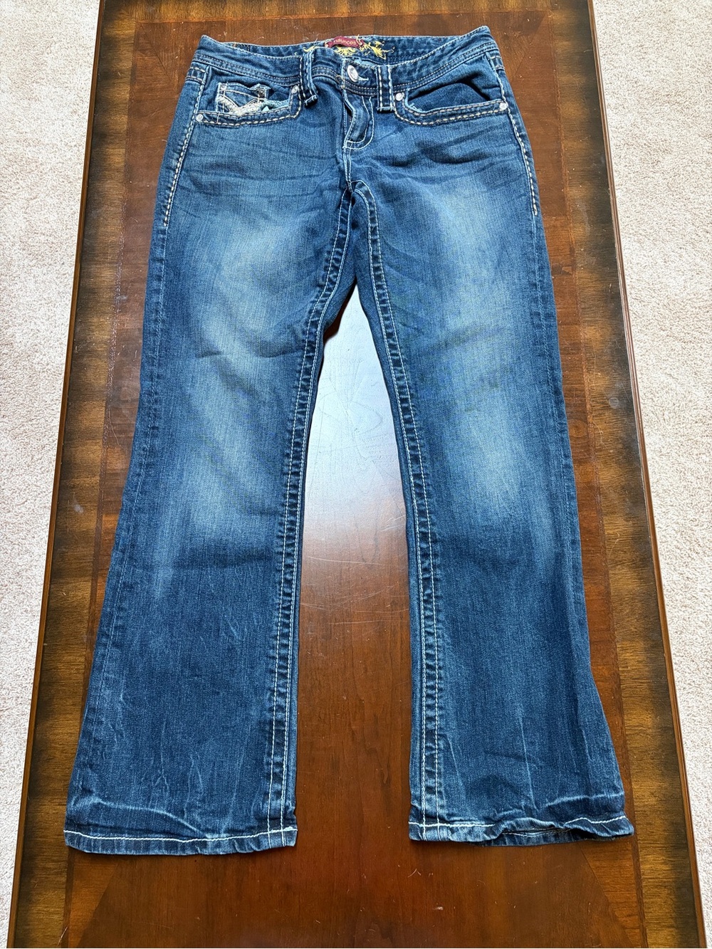 Maurices Dark Blue Bootcut Jeans